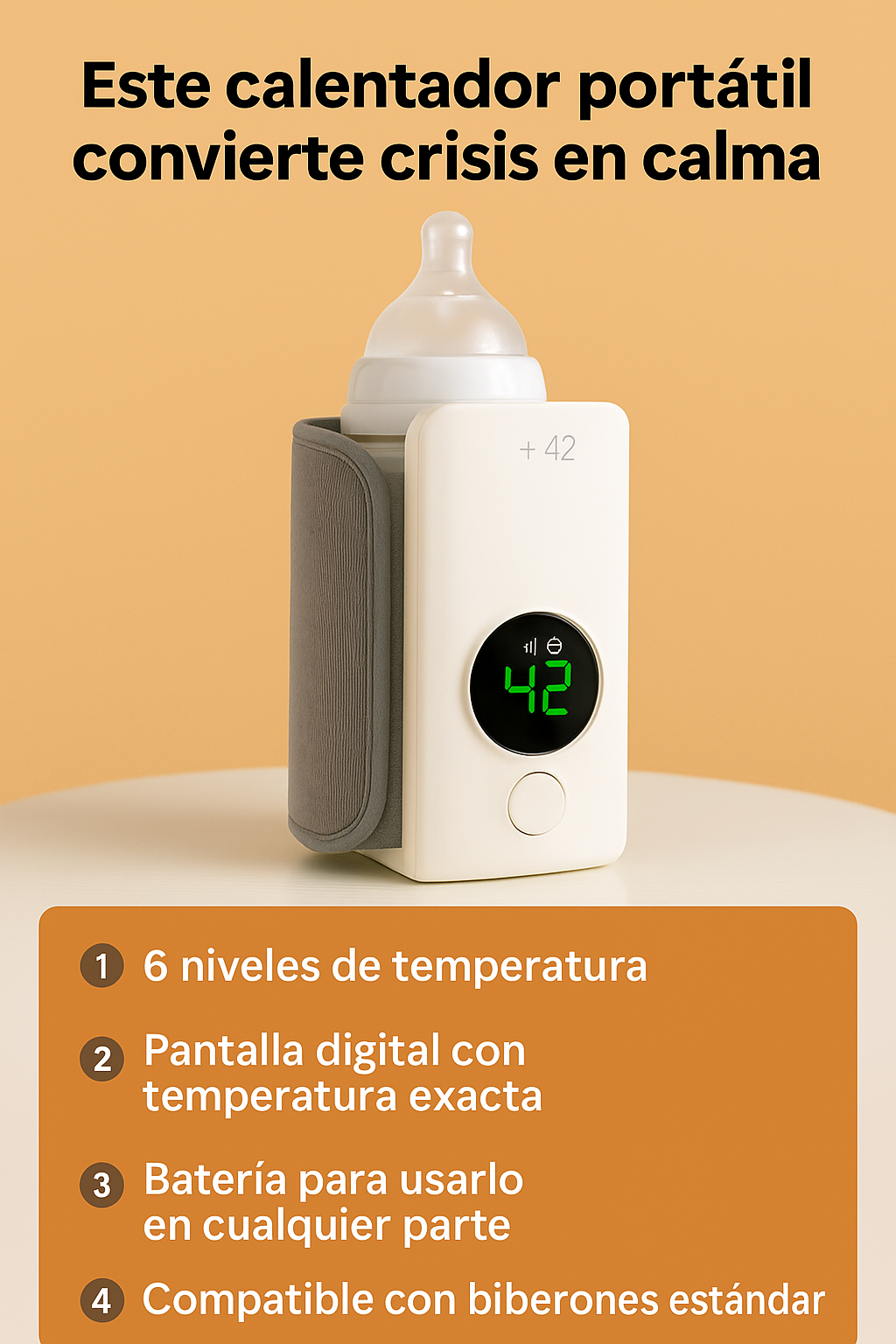 WarmiGo™ - Calentador Portátil de Mamaderas